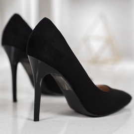 R'S Tacchi in pelle scamosciata nero 1