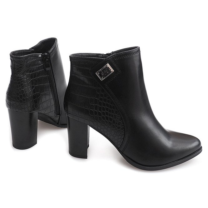 Stivali Sul Tacco 6315 Nero 1