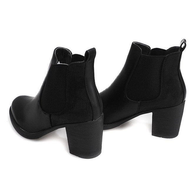 Stivali Sul Tallone Con Elastico 1227 Nero 1