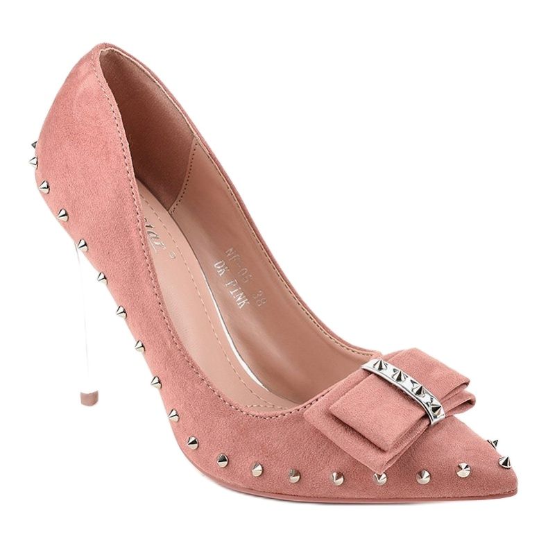 Décolleté rosa scuro sul tacco NF-05 1