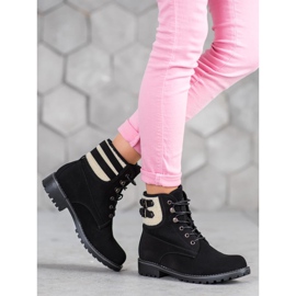 SDS Cacciatori tessili con pelle di pecora nero 1