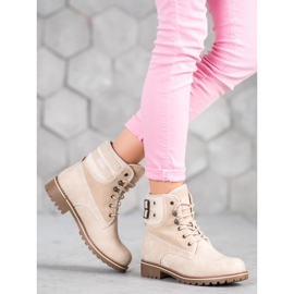 SDS Cacciatori tessili con pelle di pecora beige 1