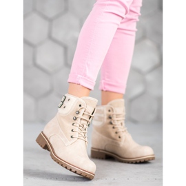 SDS Cacciatori tessili con pelle di pecora beige 2