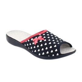 Scarpe da donna Befado pu 254D099 bianca blu navy 2