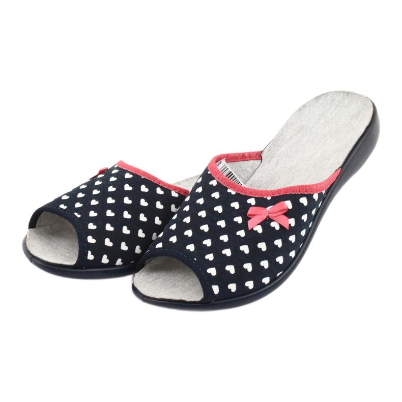 Befado scarpe donna cuori pu 254D099 bianco rosso blu navy 3