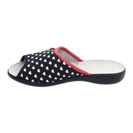 Befado scarpe donna cuori pu 254D099 bianco rosso blu navy 2