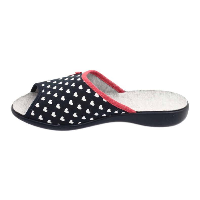Befado scarpe donna cuori pu 254D099 bianca rosso blu navy 2