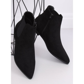 Stivaletti Chelsea neri con punta a mandorla TX-1855 Black nero 2