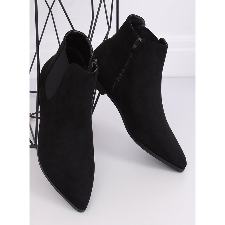 Stivaletti Chelsea neri con punta a mandorla TX-1855 Black nero 2