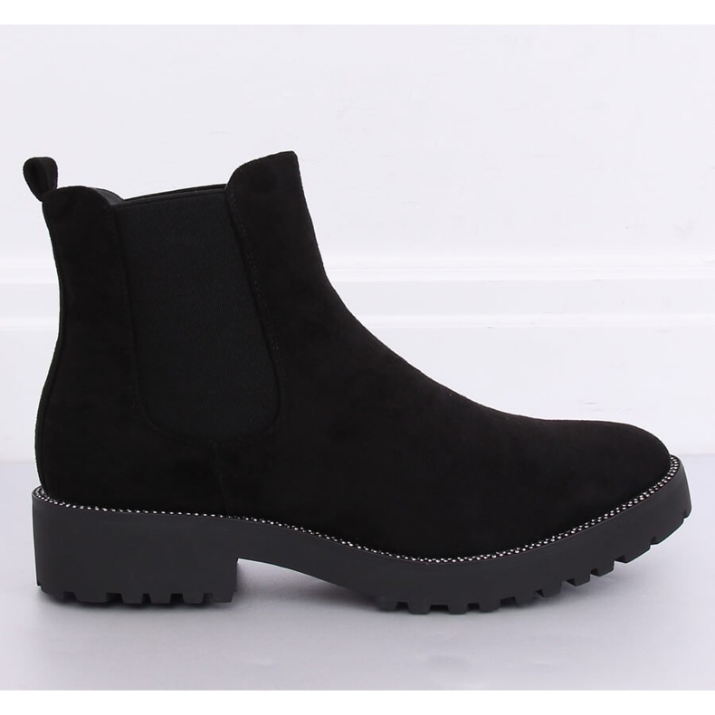 Stivaletti Chelsea neri da donna 7683-PA Black nero 2