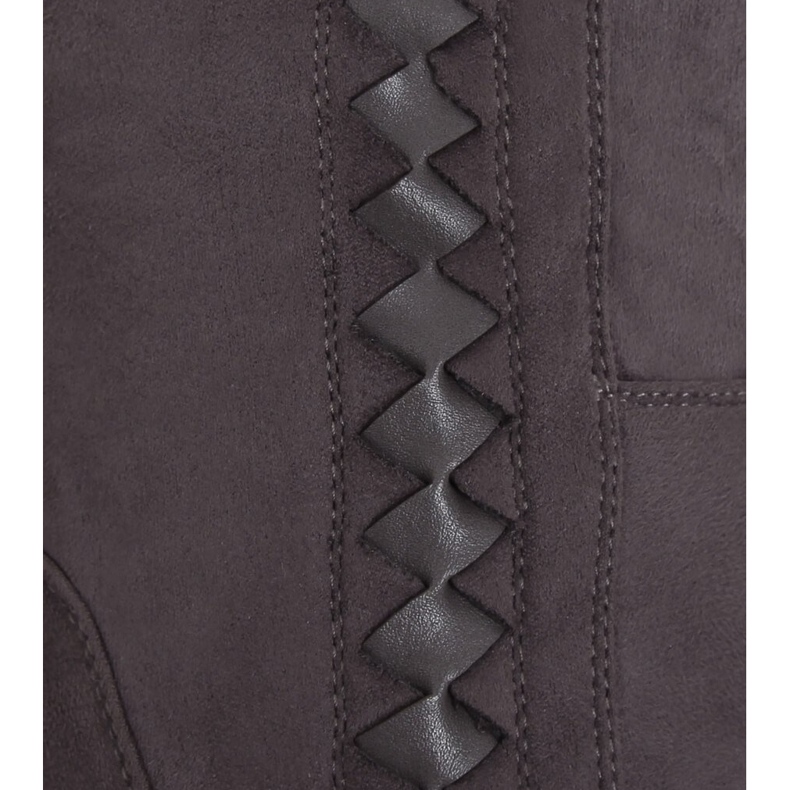 Stivali sopra il ginocchio grigi in grigio 7539-GG Grey 1