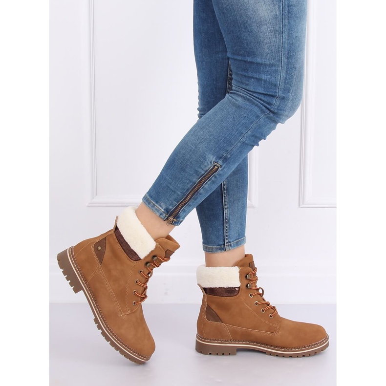 Stivali in legno cammello 185-PA Camel marrone 1