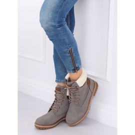 Stivali grigi in legno da donna 185-PA Grey grigio 2