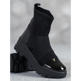 SHELOVET Stivali alla moda slip-on nero 1