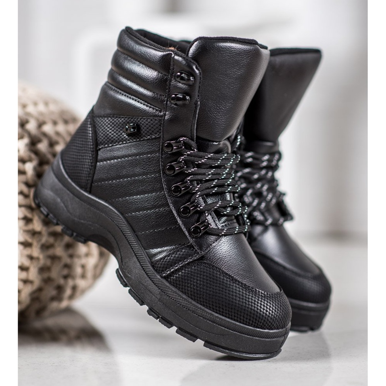 Yes Mile Sneakers nere sulla piattaforma nero 2