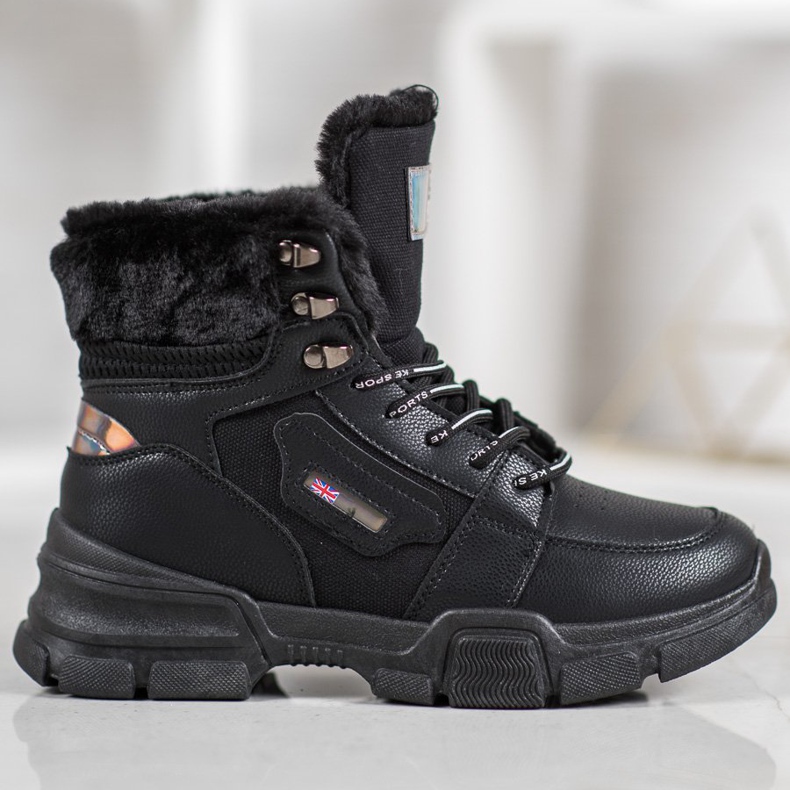 Yes Mile Sneakers Con Pelliccia nero 2