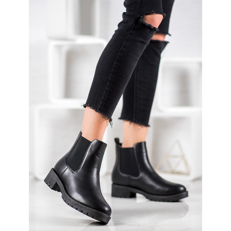 SHELOVET Stivaletti Chelsea Slip-On nero 1