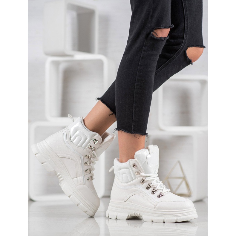 SHELOVET Scarpe da ginnastica calde bianca 1