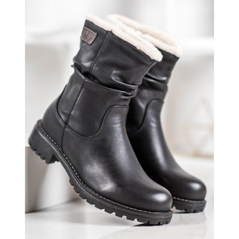 SHELOVET Lavoratori con una scarpa arrotolabile nero 2