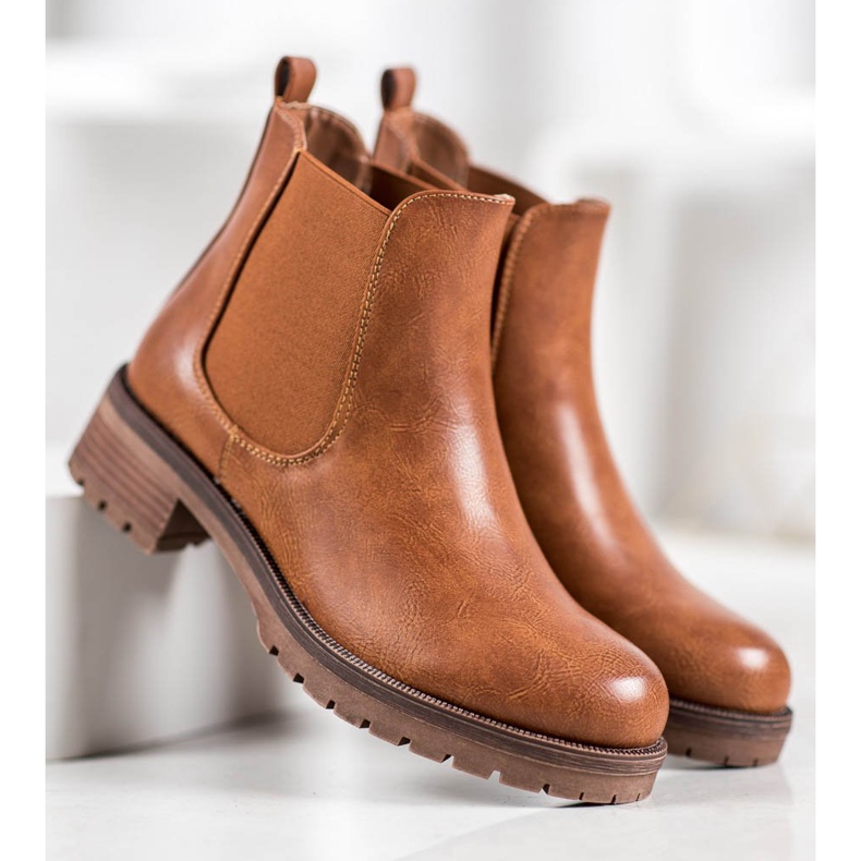 SDS Stivaletti Chelsea marroni marrone 2