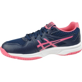 Asics Upcourt 3 W 1072A012-407 scarpe da pallavolo giallo blu navy 1