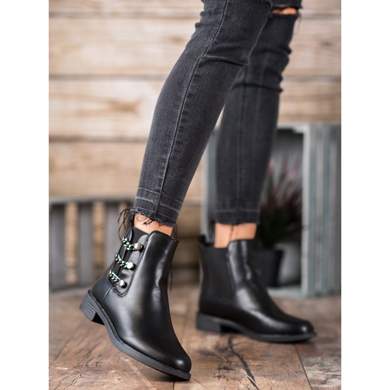 SHELOVET Eleganti stivali Chelsea nero 2