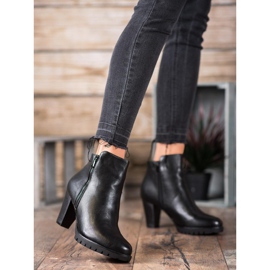 Anesia Paris Stivali eleganti in ecopelle nero 2
