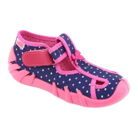 Scarpe per bambini Befado 190P092 blu navy rosa 1
