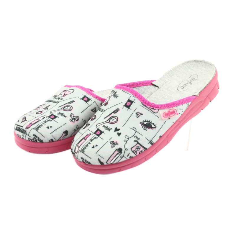 Scarpe per bambini Befado 708X002 rosa grigio 3