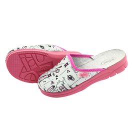 Scarpe per bambini Befado 708X002 rosa grigio 4