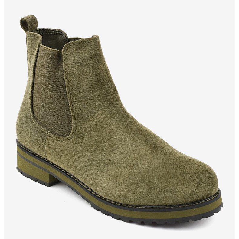 Stivaletti isolati verdi F-3799 verde 1