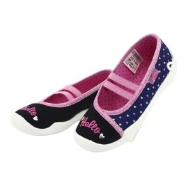 Scarpe per bambini Befado 116X255 blu navy rosa 3