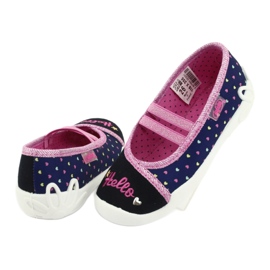 Scarpe per bambini Befado 116X255 blu navy rosa 4