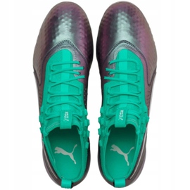 Scarpe da calcio Puma One 1 Il Lth Fg Ag M 104925 01 rosso verde 1