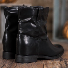 Ideal Shoes Stivali texani Con Ecopelle nero 1