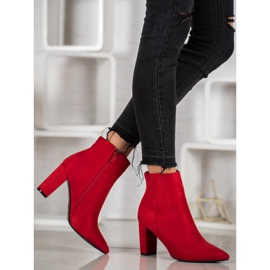 Super Me Stivali sexy con tacco alto rosso 2