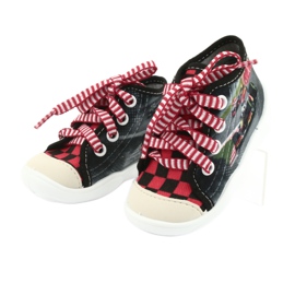 Scarpe per bambini Befado 218P050 nero rosso grigio 3