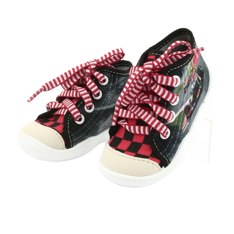 Scarpe per bambini Befado 218P050 nero rosso grigio 3