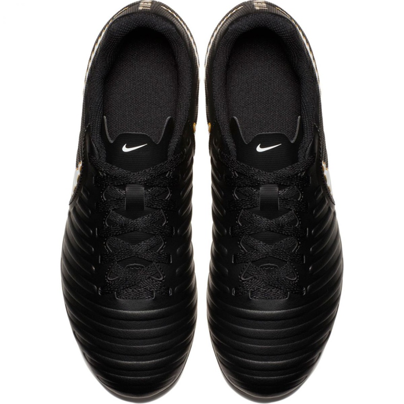 Nike Tiempo Rio Iv Fg Jr 897731-002 scarpe da calcio nero nero 2