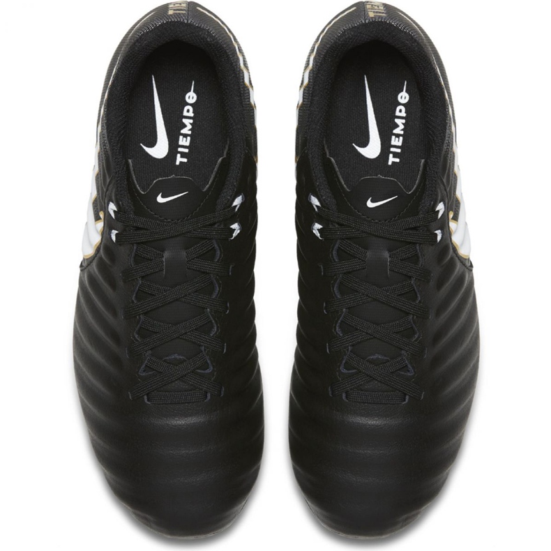 Nike Tiempo Iv Fg Jr 897725-002 scarpe da calcio nero nero 1