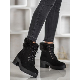 Goodin Stivali Neri Con Pelliccia nero 2