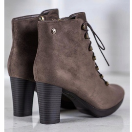 Goodin Stivali caldi in pelle scamosciata beige 1