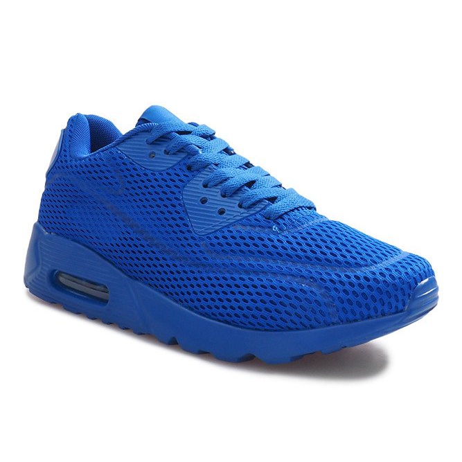 Scarpe sportive in rete blu 1