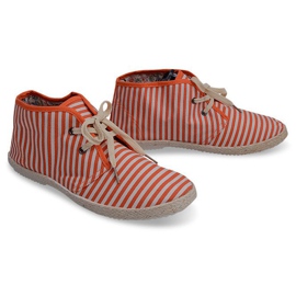 Stivali Sneakers Suola Paglia 2607 Arancione arancia 1