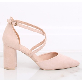 Décolleté sul palo beige LE069P Beige 1