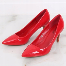 Tacchi alti da donna laccati rossi LL-185P Red rosso 1