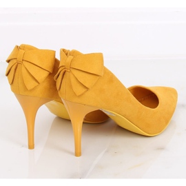 Décolleté su spilla con fiocco giallo NF-46 Yellow 2