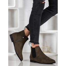 Marquiz stivali in spitz verde 1