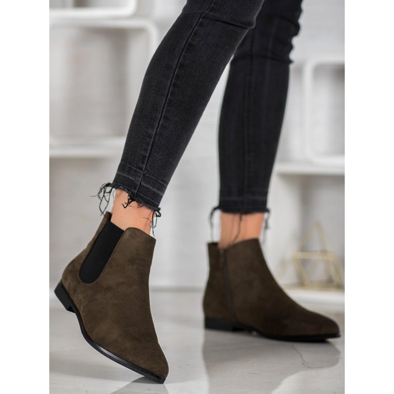 Marquiz stivali in spitz verde 2