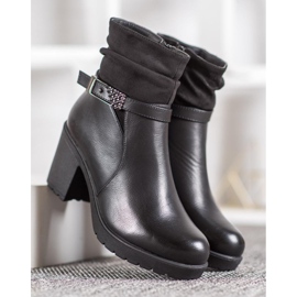 SHELOVET Stivali Neri Con Fibbia nero 2